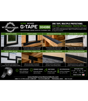 Why Professional Contractors Are Switching to Acrylic Flashing Tape: The Advantages of Alpha Nichigo G-Tape 3040BK