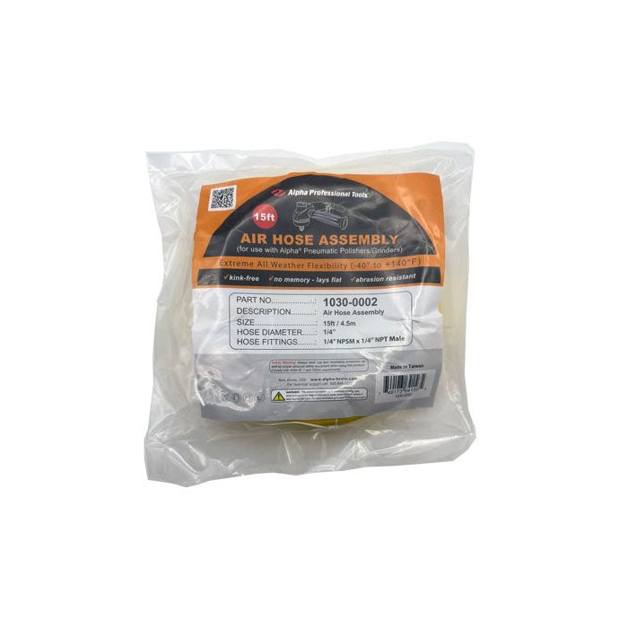 Alpha Tools 15' Air Hose for AIR-600/800 Series