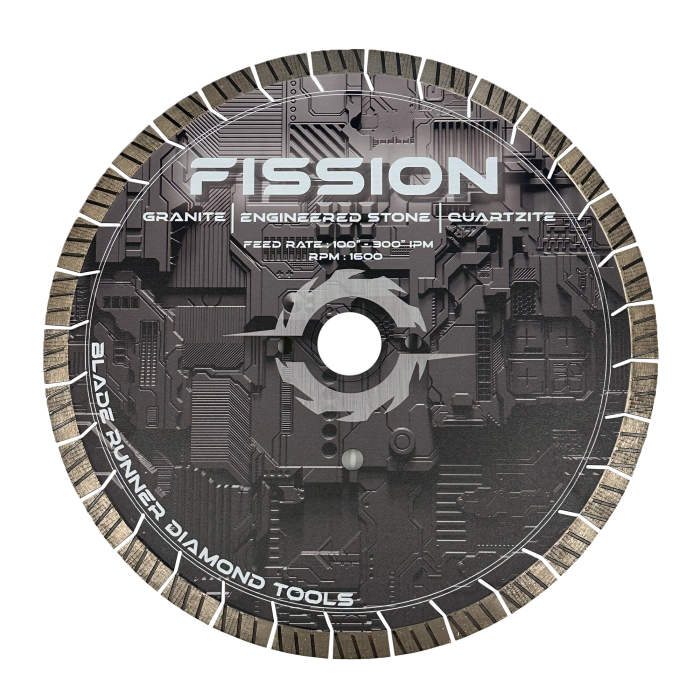 Fission Bridge Saw Blade – 14–18 Inch High-Performance Stone Cutting for Quartzite, Granite, and Quartz