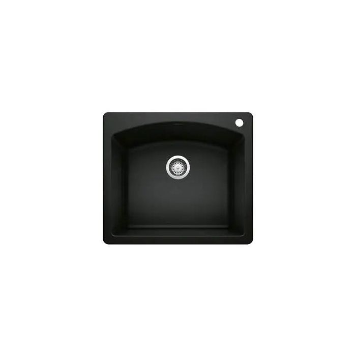 Blanco-Coal Black-Diamond Single Bowl Dual Mount-442905