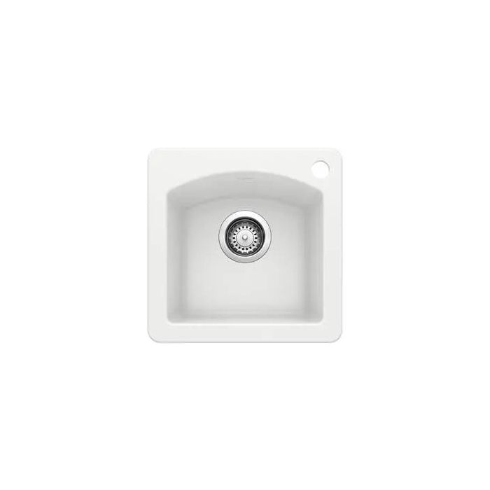 Blanco-White-Diamond Bar Sink Dual Mount-440205