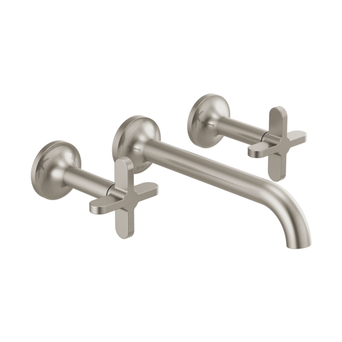 Brizo Two-Handle Wall Mount Lavatory Faucet with Cross Handles & Wall Mount