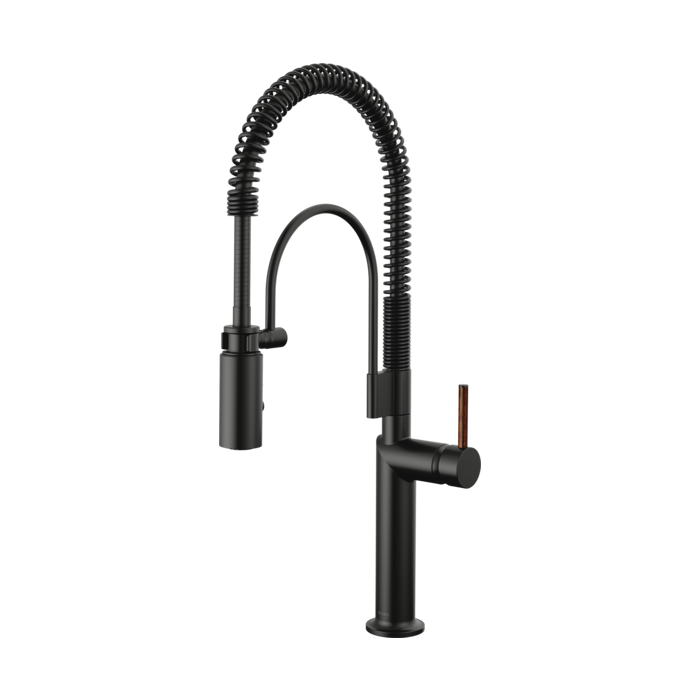 Brizo 63375LF Semi-Professional Kitchen Faucet with Wood Lever Handle Kit