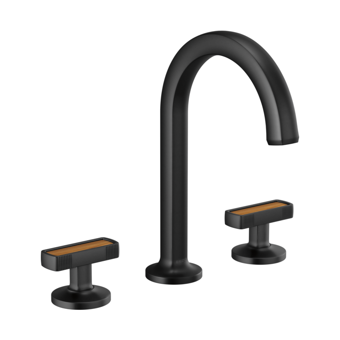 Brizo 65306LF Widespread Lavatory Faucet with Wood Insert Handle Kit