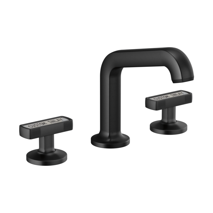Brizo 65307LF Widespread Lavatory Faucet with Knob and Custom Inlay Handle Kit