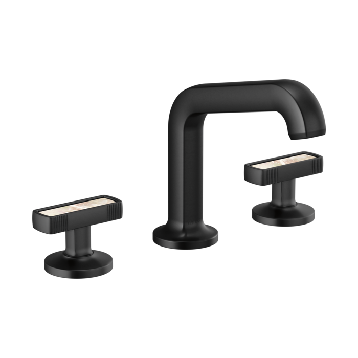 Brizo 65307LF Widespread Lavatory Faucet with Mother of Pearl Insert Handle Kit