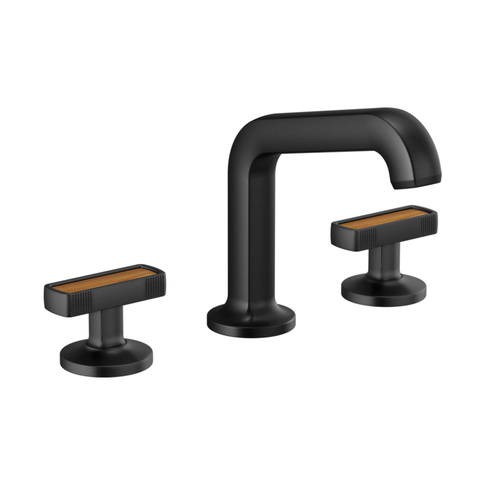 Brizo 65307LF Widespread Lavatory Faucet with Wood Insert Handle Kit