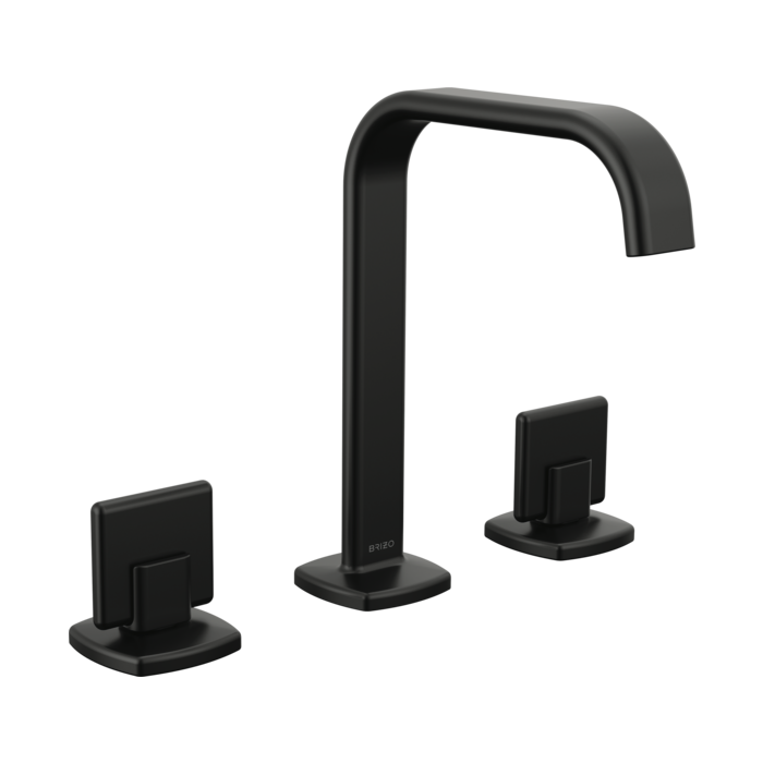 Brizo 65368LF-ECO Widespread Lavatory Faucet with Square Spout and Knob Handle Kit