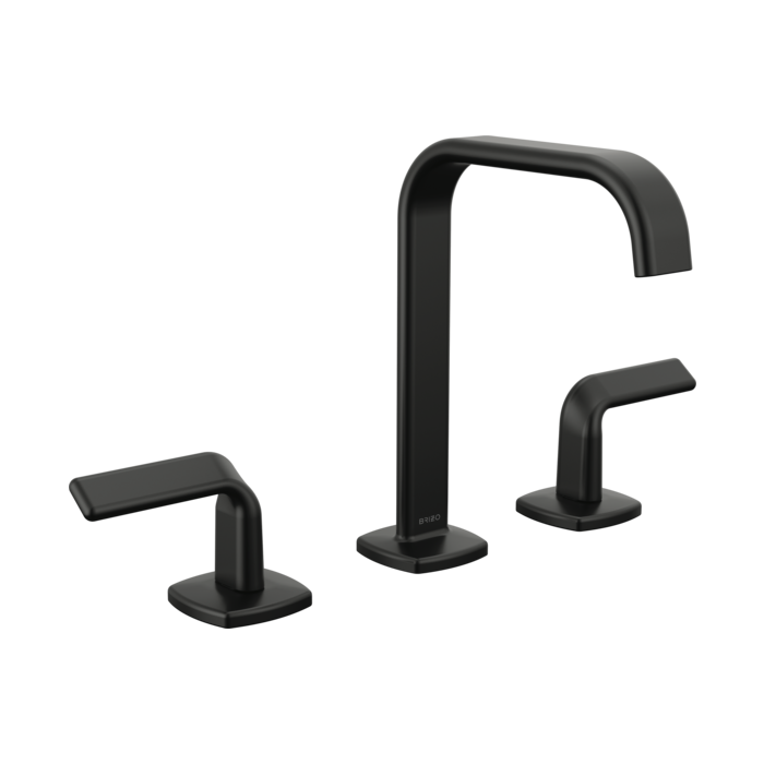 Brizo 65368LF Widespread Lavatory Faucet with Square Spout W/ Twist Lever Handle Kit