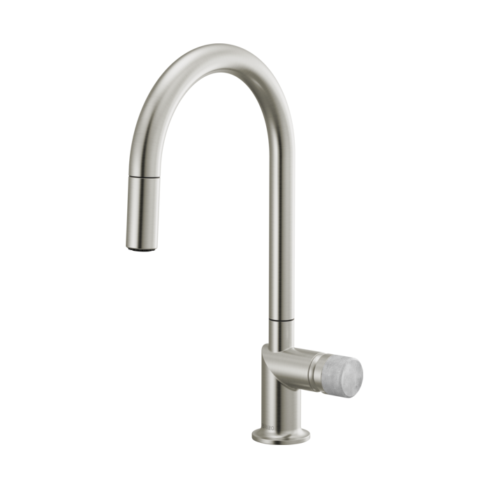 Brizo 63075LF Single Handle Bathroom Faucet with Concrete Knob Handle Kit