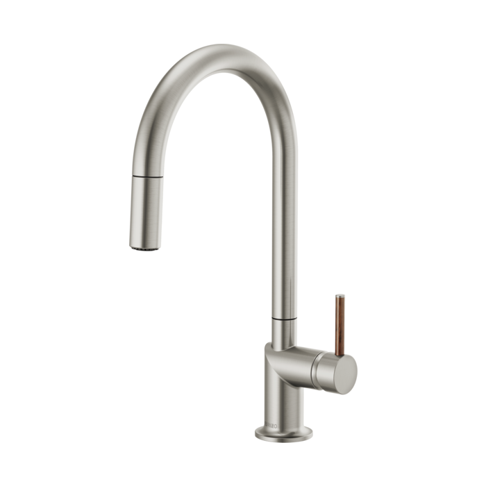 Brizo 63075LF Single Handle Bathroom Faucet with Wood Lever Handle Kit
