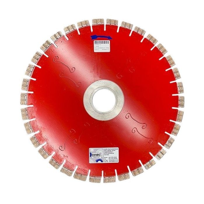Titan Red Rail Saw Blade 14" 12.5mm Seg w 50/60 Arbor