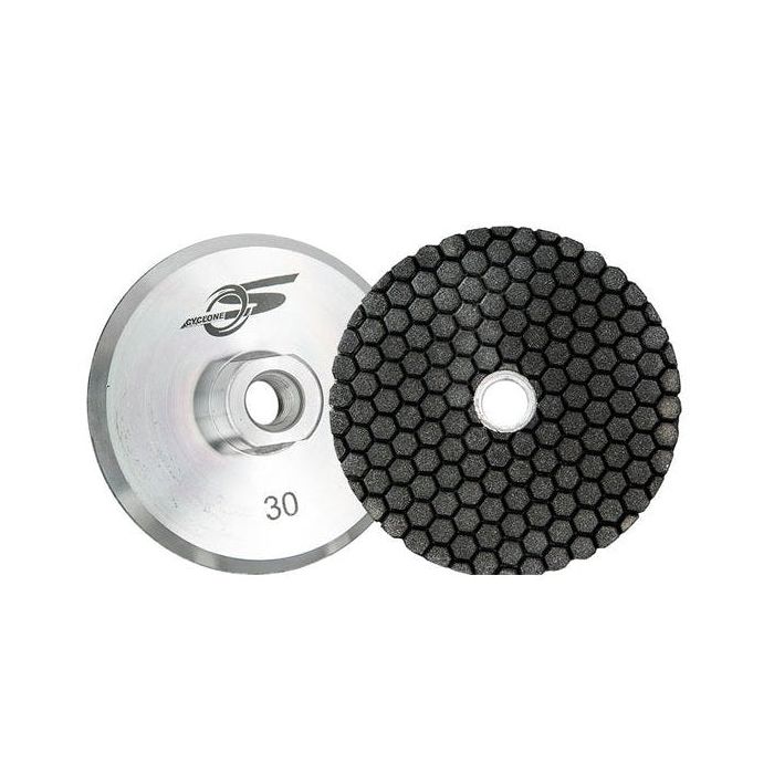 Diamax Cyclone Resin Cup Wheel with Aluminum Backer 4in