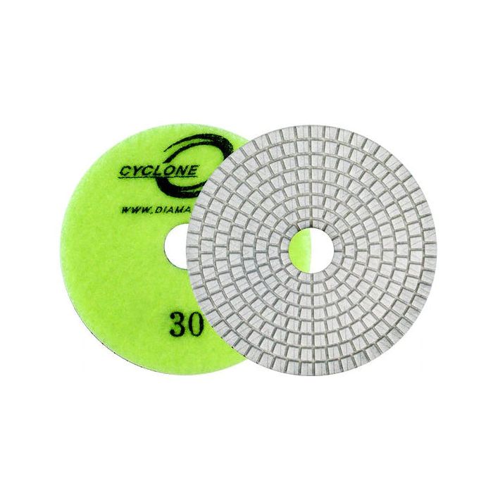 Diamax Cyclone ES White Resin pad 4in