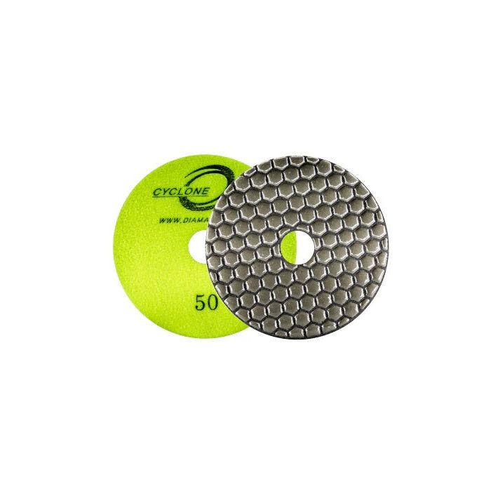 Diamax 4in Cyclone HexaDry Pad 50 - 3000 Grit