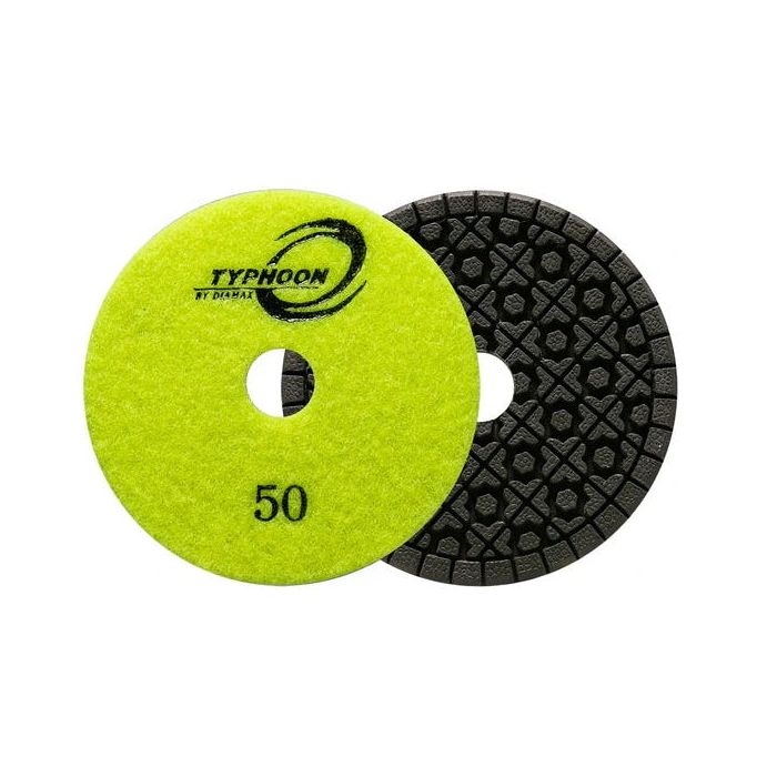 Diamax 4" Typhoon Clover Resin 7-Step 50 - 3000 grit
