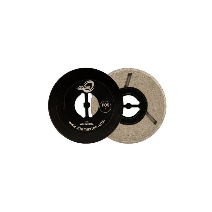 Diamax-4" Cyclone Pos. 4 snail lock Velcro Pad