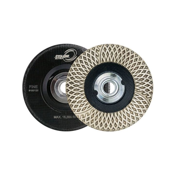 Diamax-4" Cyclone Ultra Fiber Cup Wheel Fine
