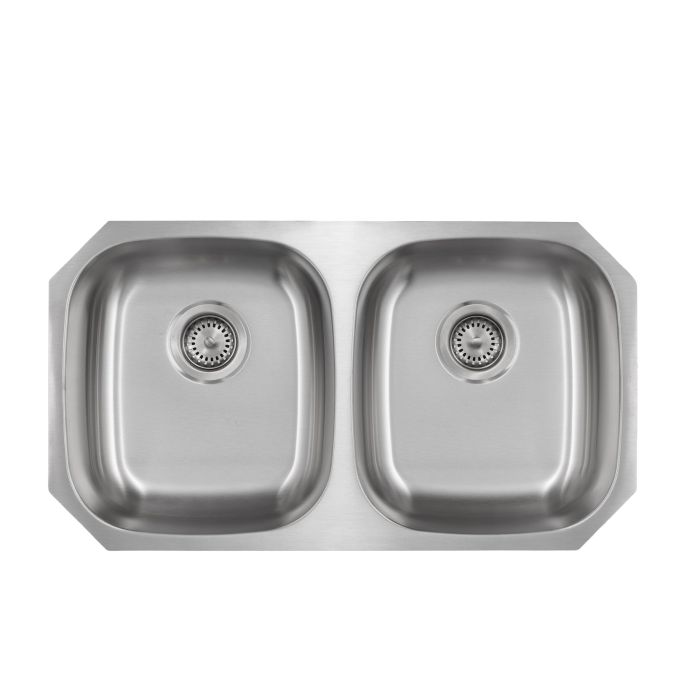 Liberty-Houston ADA 18 Gauge 5050 Undermount Kitchen Sink ADA, Radial Corners, 32x18x6