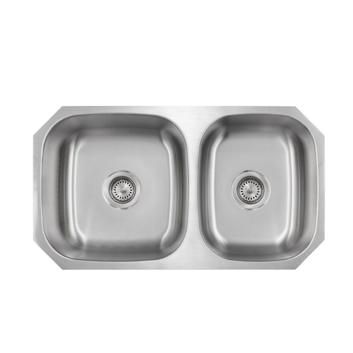 Liberty- Raleigh 18 Gauge 6040 Reversible Undermount Kitchen Sink, 32x8x9/9