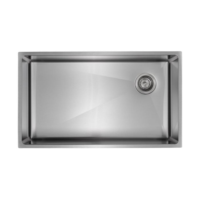 Master Chef -  Amiens Right Drain Stainless Steel UM Sink RADIAL CORNER 31-1/2' x 18-1/2' x 9'
