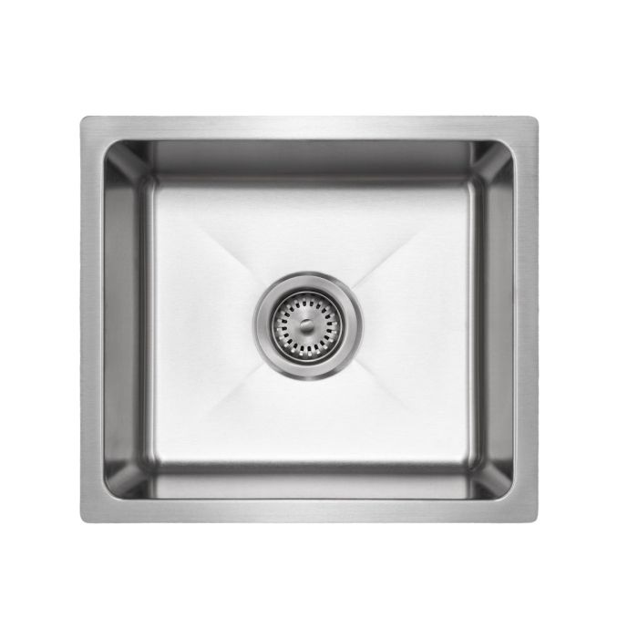 Master Chef- Colmar 16 Gauge Single Bowl Stainless Bar Sink, Radial Corners, 16x18x9