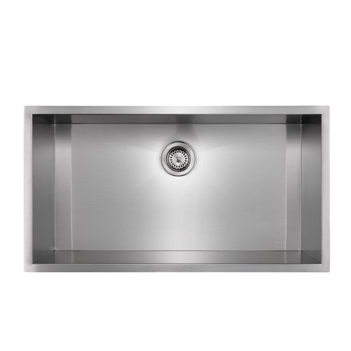 Master Chef-Versailles 32 Workstation Square corner, 15 gauge, rear center drain-Includes Colander, cutting board, rolling rack, and sink grid