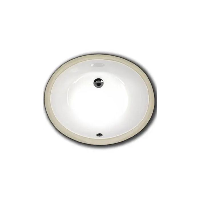 Oasis 2209 White Porcelain Lav Basin 17x14x7.5 (OD) UM