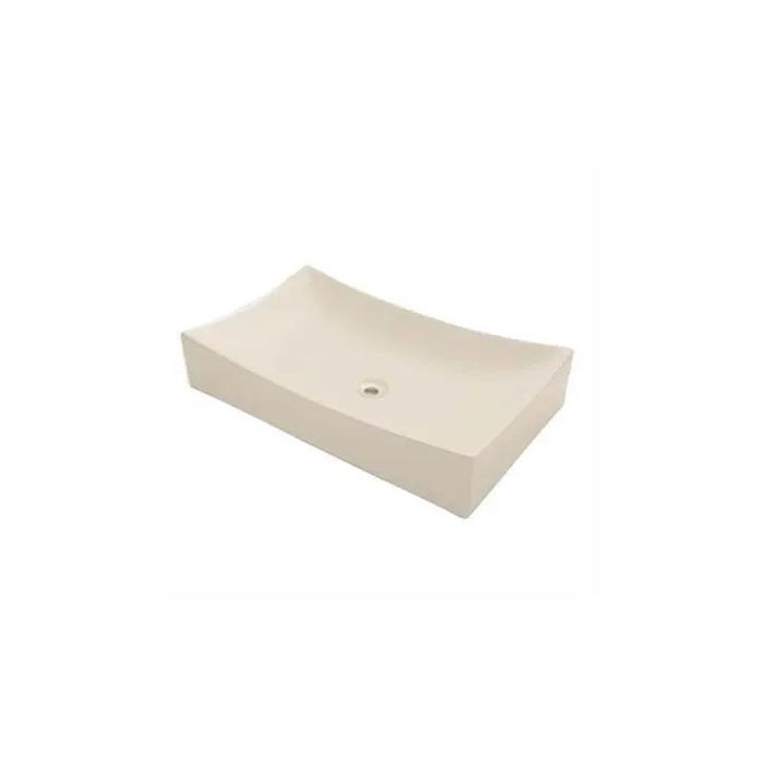 Oasis- Auriga Large BIS Modern Rectangular Vessel China Sink Large (Biscuit) 25.75x16x5