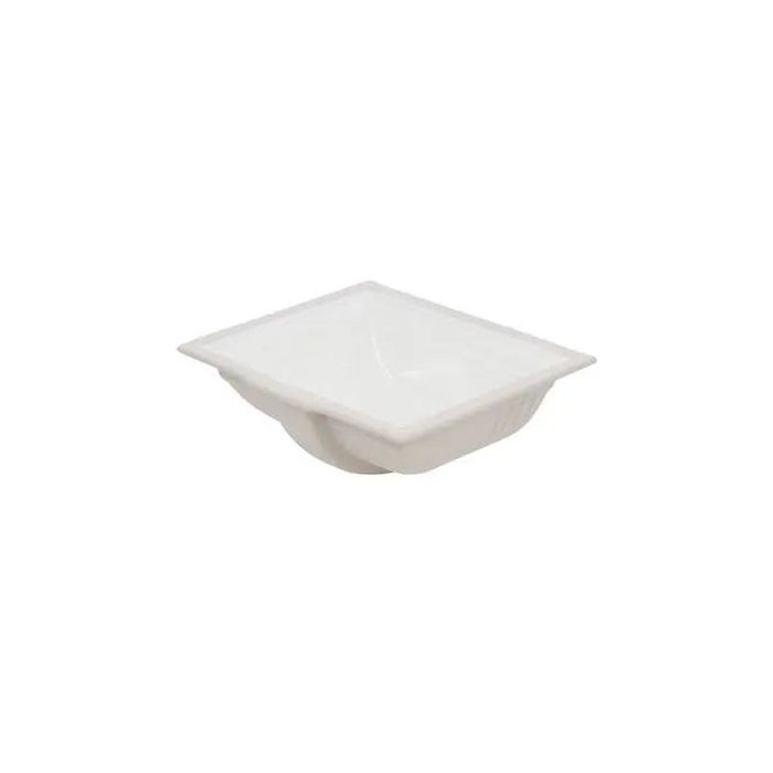 Oasis- Cove WH Rectangular White Bathroom UM Sink w/Decorative Design in the Top Rim.