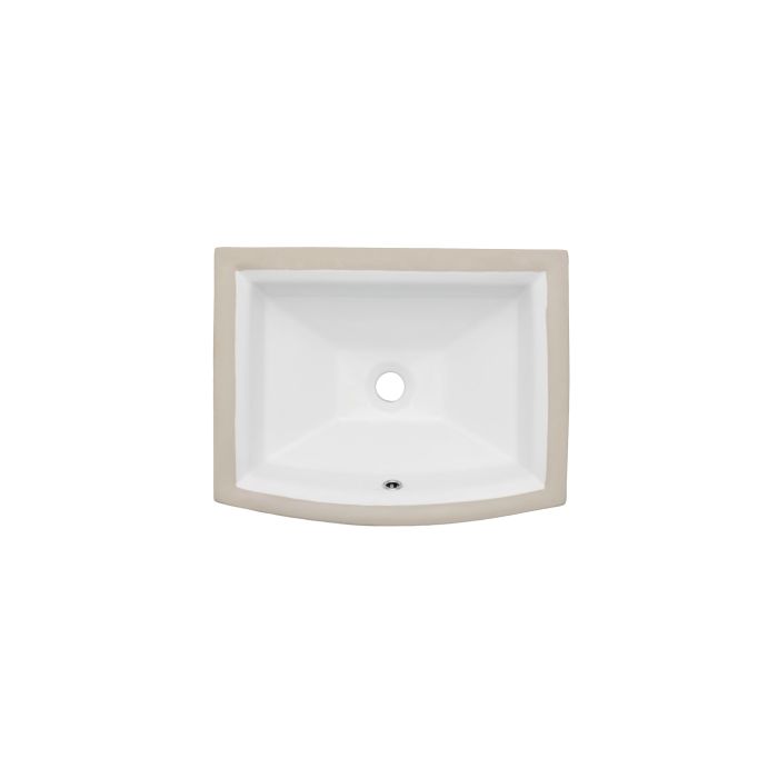 Oasis- Harbor WH Bowed Front Square Virtuous China Bowl in White 19.5x17 O.D.17x13.5 x7 Deep I.D.