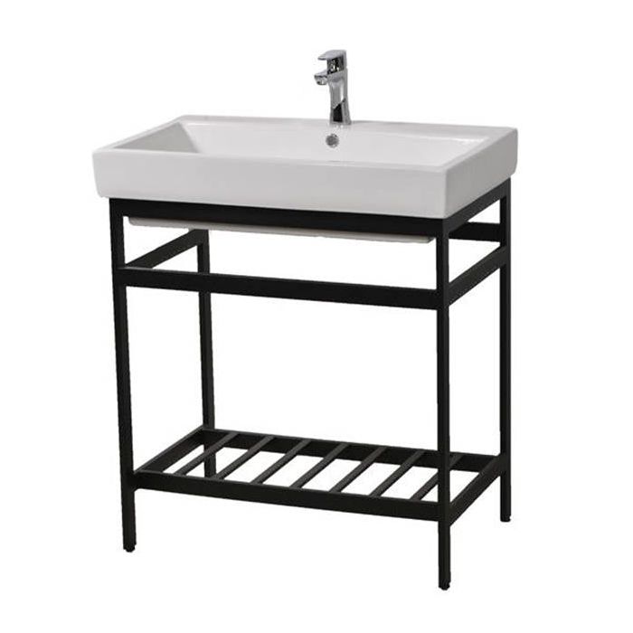 Oasis-  New South Beach For Tribeca 30 Matte Black Steel Console