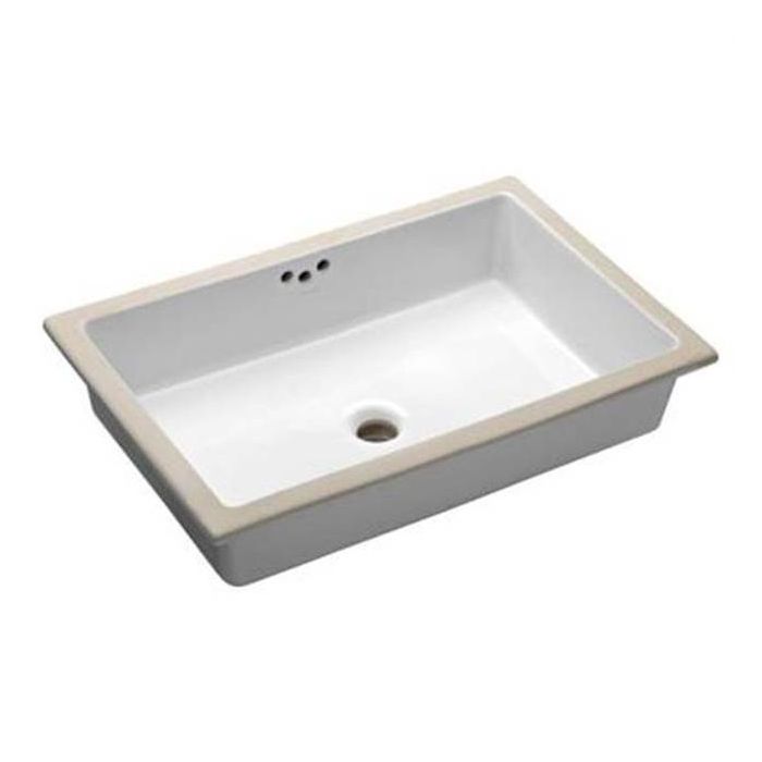Oasis- Tideway Medium WH AHA Medium ADA UM Rectangular Vitreous China Sink 19.75x15.5x5.5 OD 17x13ID