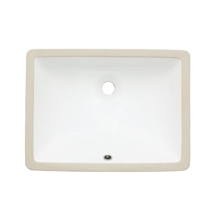 Oasis-White-Phoenix Rectangular Vitreous China UM lav Basin 20x15x7.8