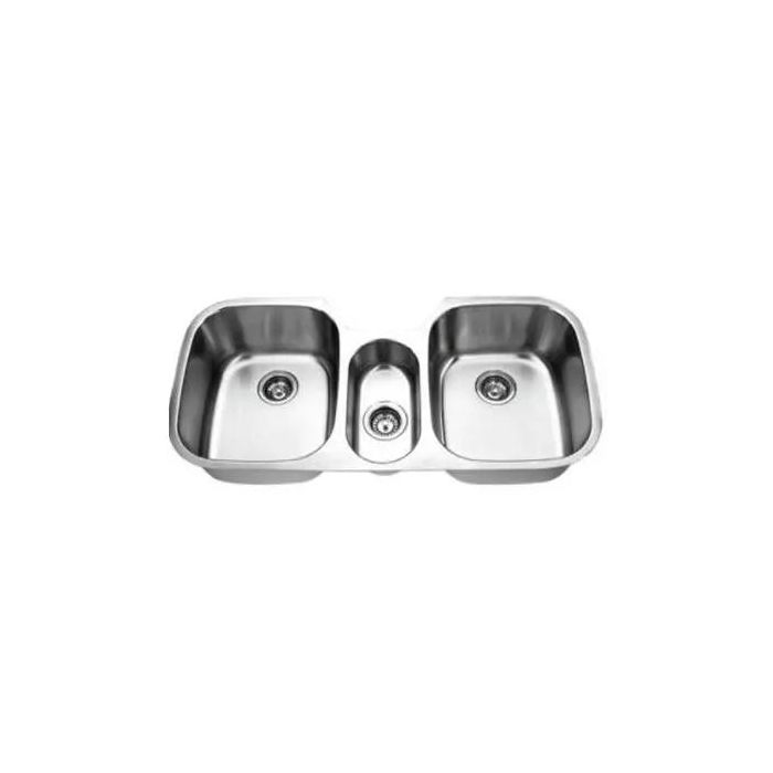 Presidential- Buchanan 42 Triple Bowl 16 G Stainless Steel Kitchen Sink 42 x 21
