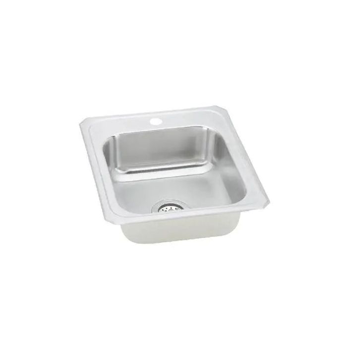 Presidential- Wilson-1 Hole NEW SIZE 20 x 20.5 x 8 18 GPremium Steel Self rimming One hole sink.MUST HAVE CLIPS w/SINK.