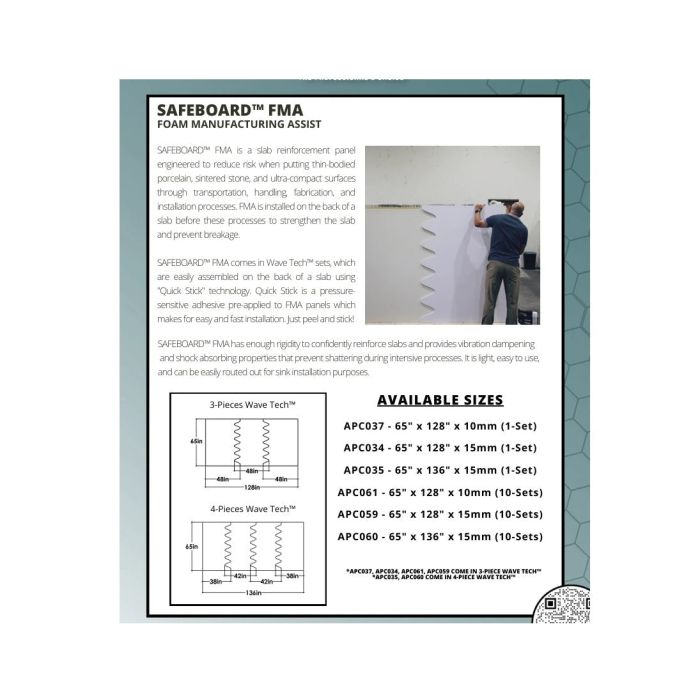 Safeboard-Foam Manufacturing Assist 3-Piece Wave Tech (10-Set Super Pack)  (Pickup or Local Delivery Only)