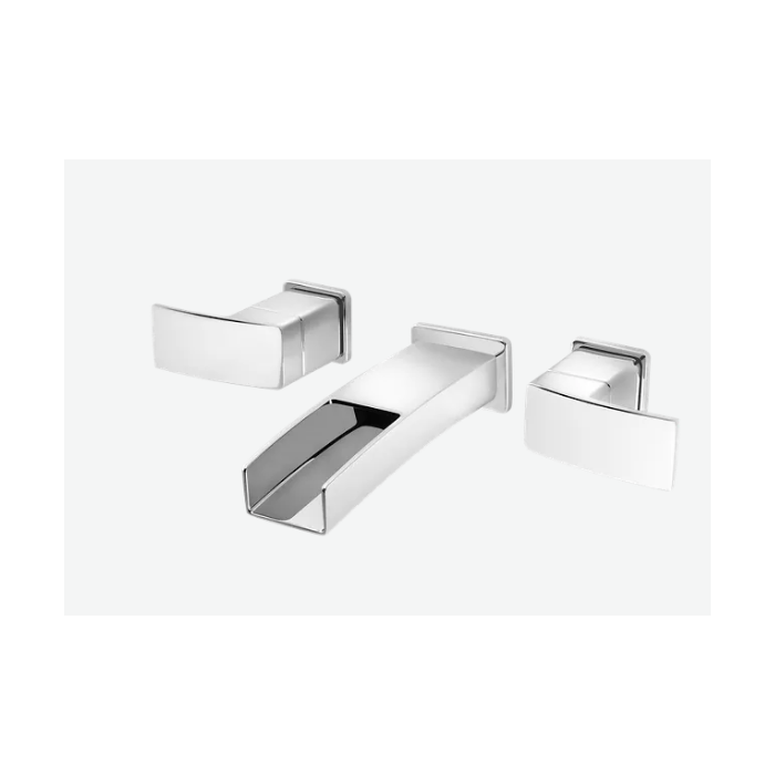 Pfister T49-DF1C Kenzo Wall Mount Lavatory Faucet in Chrome, Valve Combo