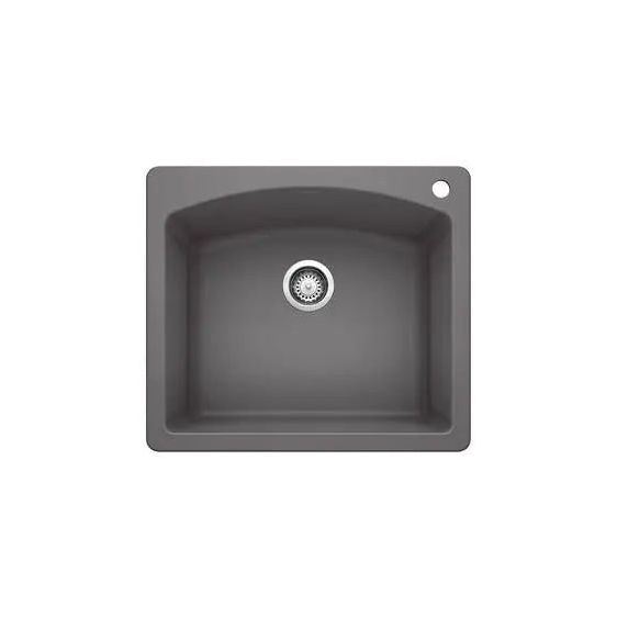 Blanco-Cinder-Diamond Single Bowl Dual Mount-441463