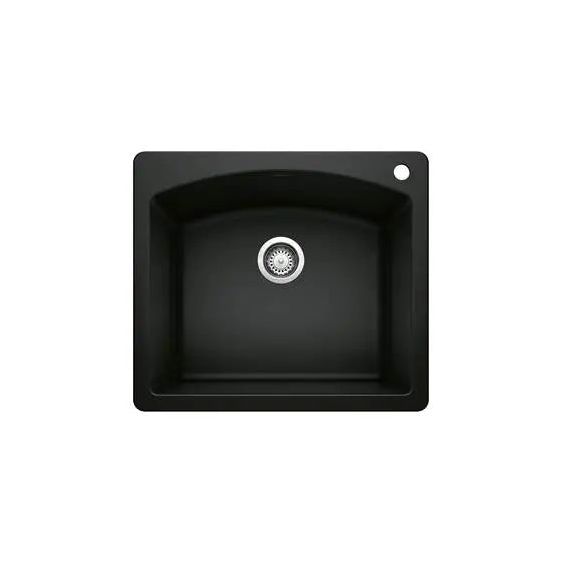 Blanco-Coal Black-Diamond Single Bowl Dual Mount-442905