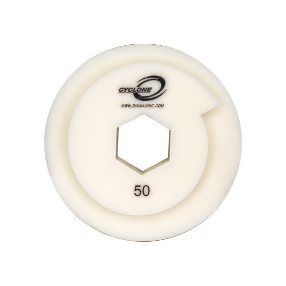Diamax Cyclone Straight Edge Snail Lock Wheel, 50–3000 Grit (4–5in)
