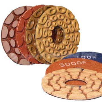Alpha Twincur GEM-V 5" Diamond Polishing Pads – #50 to Tsuya Finish
