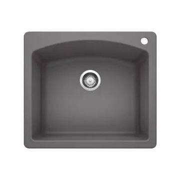 Blanco-Cinder-Diamond Single Bowl Dual Mount-441463
