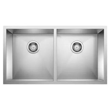 Blanco-Precision 16" R0 Medium Equal Double Bowl-516211