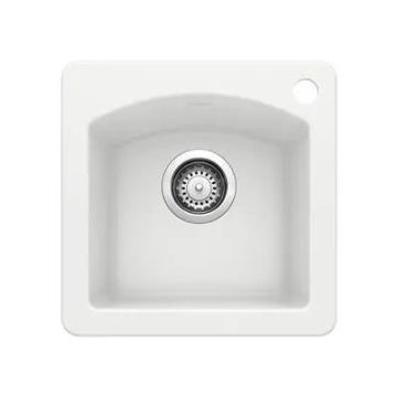 Blanco-White-Diamond Bar Sink Dual Mount-440205
