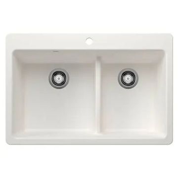Blanco Liven 1-3/4 Low Divide Dual Mount Sink