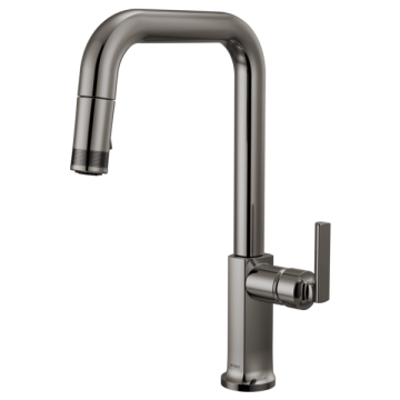 Brizo 63007LF Pull-Down Kitchen Faucet with Faucet Knob Handle Kit