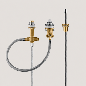 Hansgrohe 13439181 Metropol Rough for 3 Hole Roman Tub Set - OPEN BOX