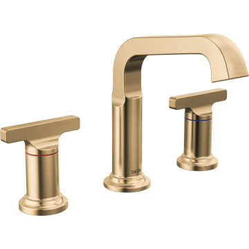Delta Two Handle Widespread Bathroom Faucet in Lumicoat