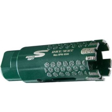 Diamax Cyclone S QZT Diamond Core Bit, 5/8″-11 Thread, Wet or Dry Use (Multiple Sizes)